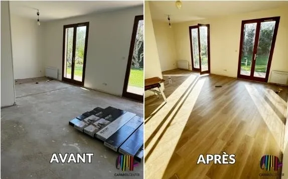 Caparol Center France Floor Renovation with Oneflor LVT Parquet