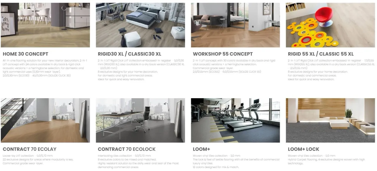 Oneflor Europe Product Collections